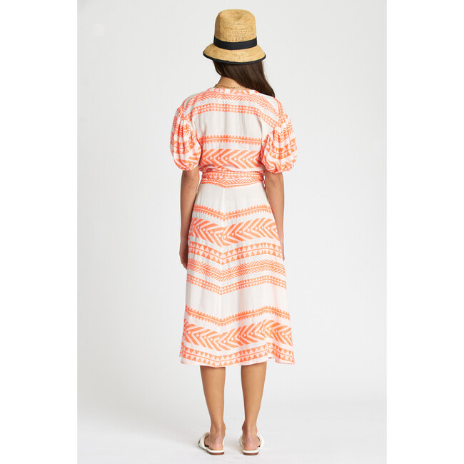 Women's Sera Dress, Neon Orange - Dresses - 4