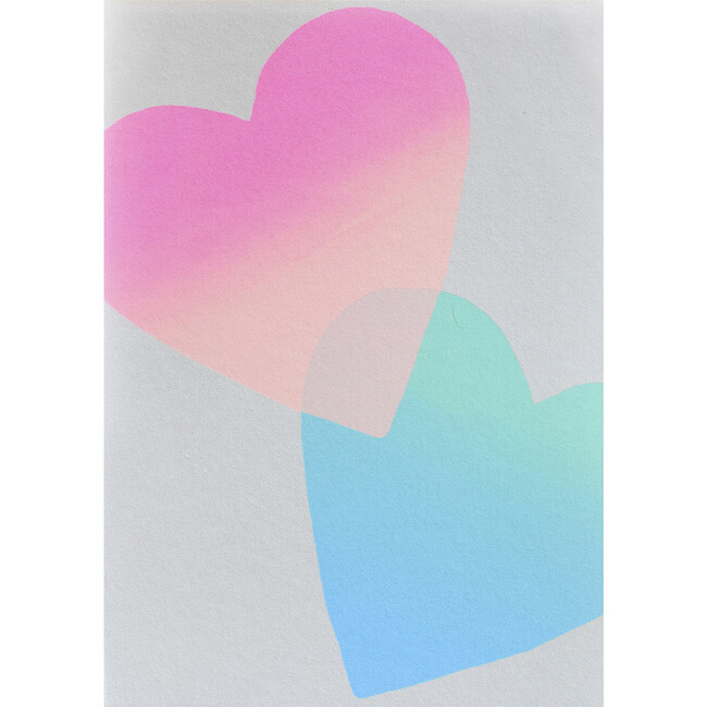 Greeting Card, Gradient Hearts