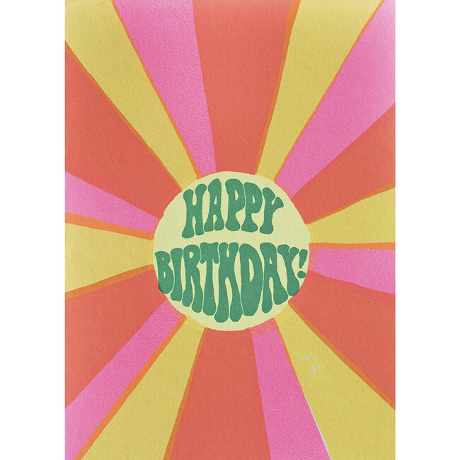 Greeting Card, Birthday Sunburst