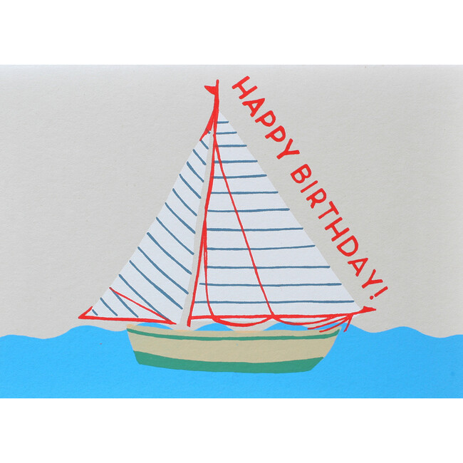 Greeting Card, Birthday Boat
