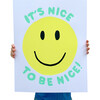 Art Print, Nice To Be Nice Green - Art - 2