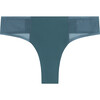 Women's VIP Thong with Mesh, Deep Ocean Blue - Underwear - 1 - thumbnail