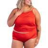 Women's Soft Silk Camisole, Fiery Red - Underwear - 4 - thumbnail