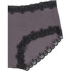 Women's Soft Silk Brief, Shale with Tap Shoe Black - Underwear - 2