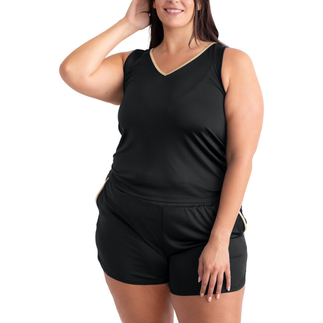 Women's Lounge Set, Tap Shoe Black - Loungewear - 3