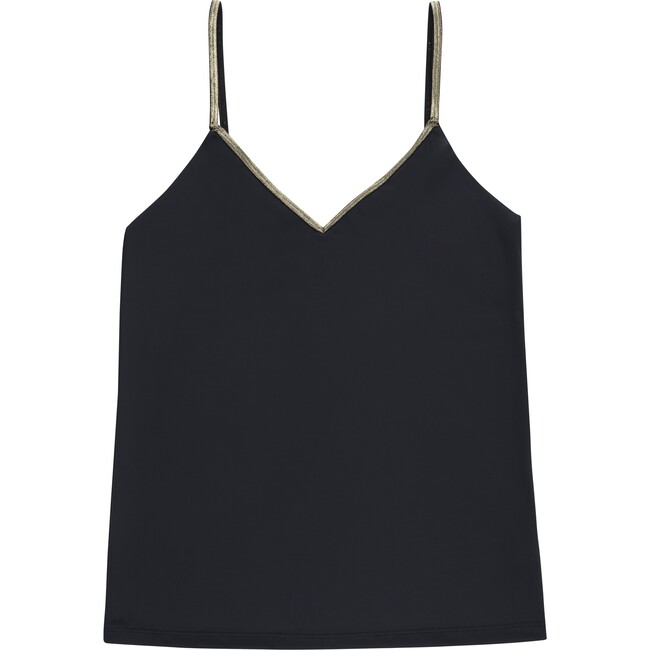 Women's Happy Seam Camisole, Tap Shoe Black with Gold