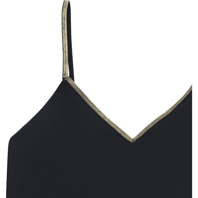 Women's Happy Seam Camisole, Tap Shoe Black with Gold