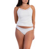 Women's Happy Seam Camisole, Winter White - Underwear - 4