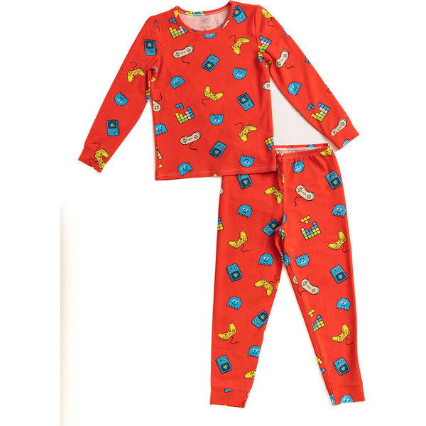 Game On! Pajamas, Red - Lovey & Grink Sleepwear | Maisonette