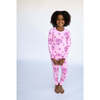 Sweet Floral Pajamas, Pink - Pajamas - 3