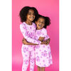 Sweet Floral Pajamas, Pink - Pajamas - 5