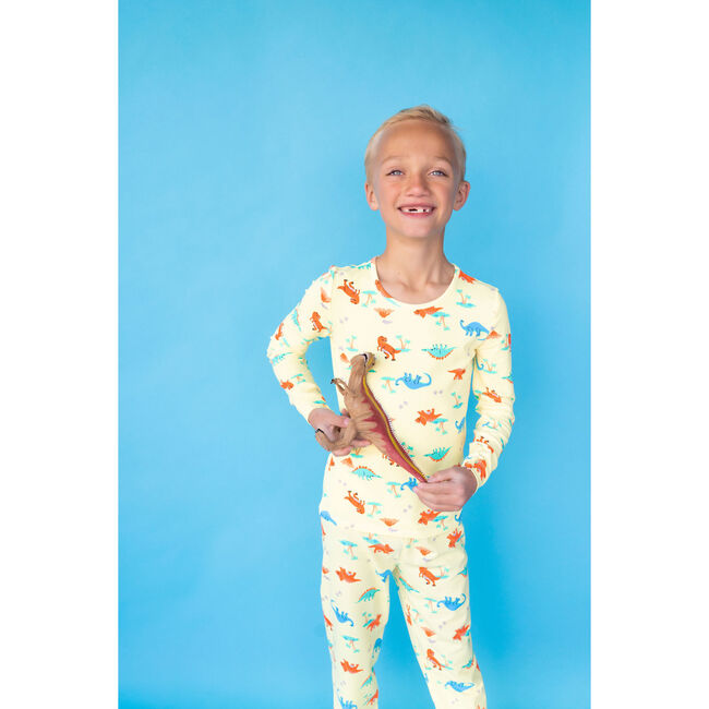 Dinos Pajamas, Yellow - Pajamas - 5