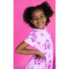 Sweet Floral Short Sleeve Dress, Pink - Dresses - 4 - thumbnail