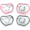 Flexy Pacifier, Pink & Grey 4pk Count - Pacifiers - 1 - thumbnail