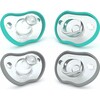 Flexy Pacifier, Teal & Grey 4pk Count - Pacifiers - 1 - thumbnail