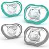 Flexy Active Pacifier, Teal & Grey 4pk Count - Pacifiers - 1 - thumbnail