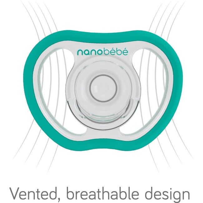 Flexy Active Pacifier, Teal & Grey 4pk Count - Pacifiers - 3