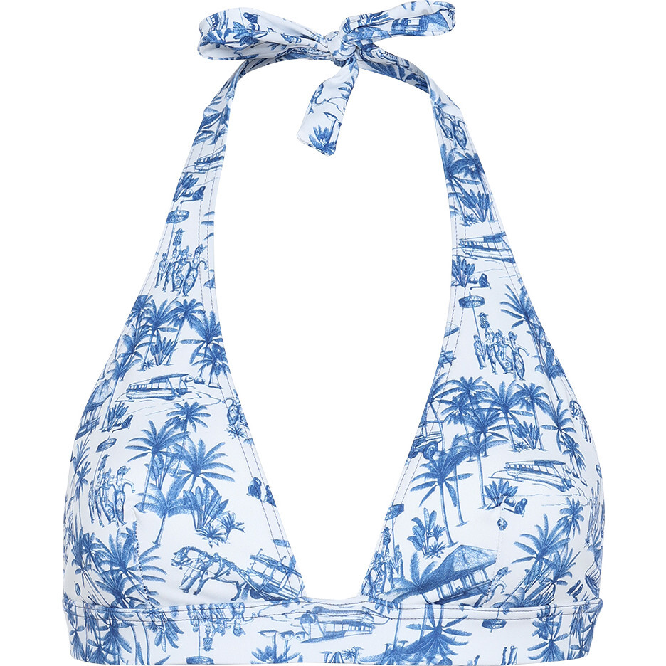 Women's Bali Top, Toile De Jouy Women's Balinaise Inspiration - Two Pieces - 1