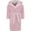 Girls Azulejos Collar Pink Bathrobe - Robes - 1 - thumbnail