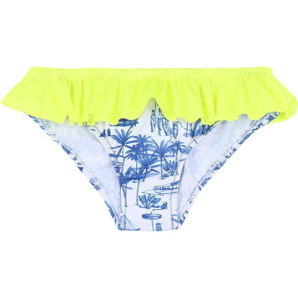Girls Octavie Swimming Panty, Toile De Jouy Balinaise Inspiration - Two Pieces - 1