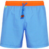 Men's Trawangan Swim Trunk, Sky Blue Azulejos - Swim Trunks - 1 - thumbnail