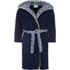 Boys Azulejos Collar Navy Bathrobe - Robes - 1 - thumbnail