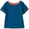 ECOVERO T-Shirt, Prussian Blue - Tees - 1 - thumbnail