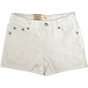 Soft Denim Kids Shorts, White - Shorts - 1 - thumbnail