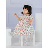 Little Arabella Rose Smocked Dress, Pink Rose Floral - Dresses - 2