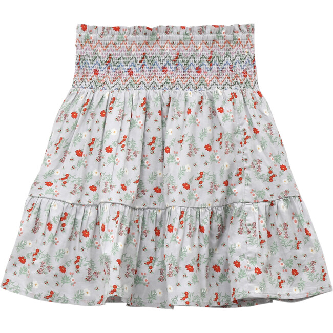 Floral Pixie Skirt, Grey