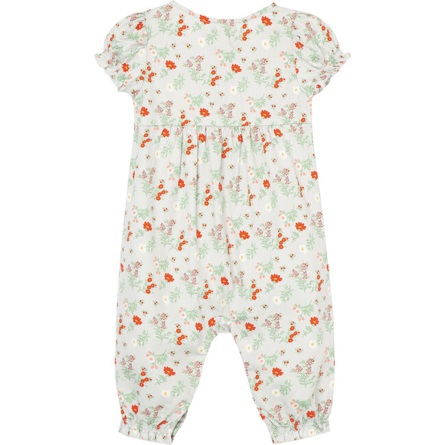 Floral Coverall, Grey
