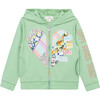 Patchwork Hoodie, Green - Sweatshirts - 1 - thumbnail
