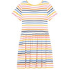 Stripe Short Sleeve Dress, Off-White - Dresses - 2
