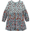 Mixed Florals Crinkle Dress, Blue - Dresses - 2