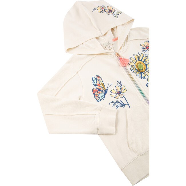 Autumn Botanicals Hoodie, Off-White - Sweatshirts - 3