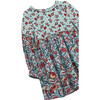 Mixed Florals Crinkle Dress, Blue - Dresses - 3