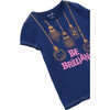 Be Brilliant Tee, Blue - T-Shirts - 3