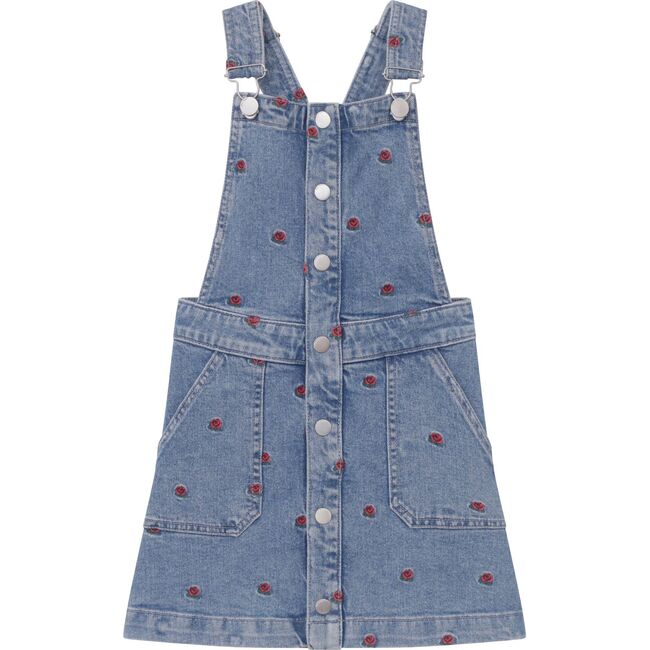 Toddler Penelope Overall Dress, Indigo Rose