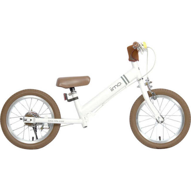 14" 2-in-1 Balance Bike, White - Bikes - 1