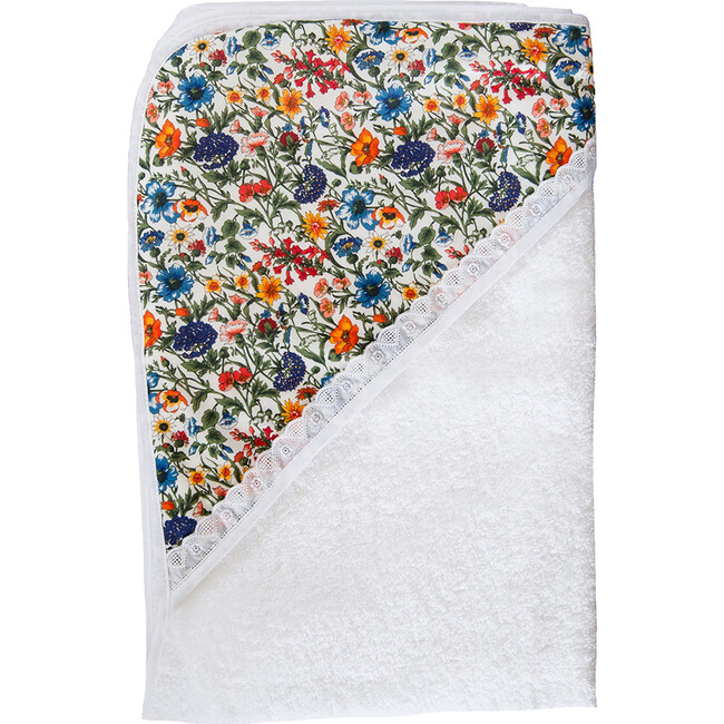 Liberty Baby Bath Towel, Floral