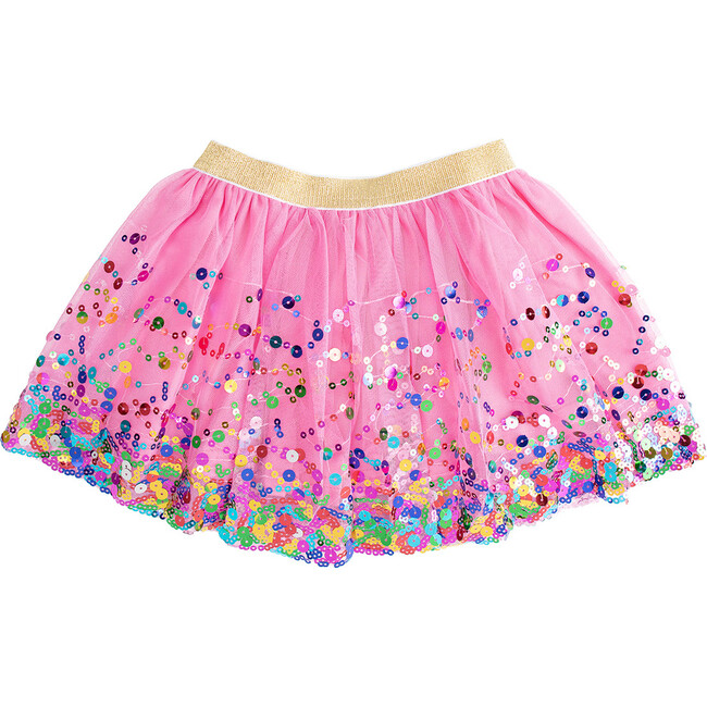 Raspberry Confetti Tutu, Pink - Skirts - 1
