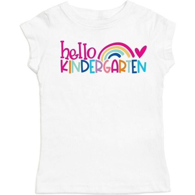 Hello Kindergarten Short Sleeve Shirt, White