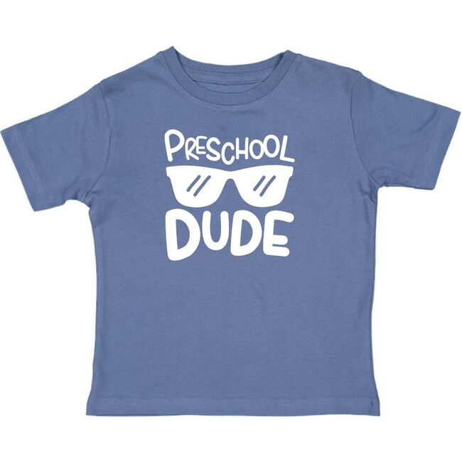 Preschool Dude Short Sleeve Shirt, Indigo