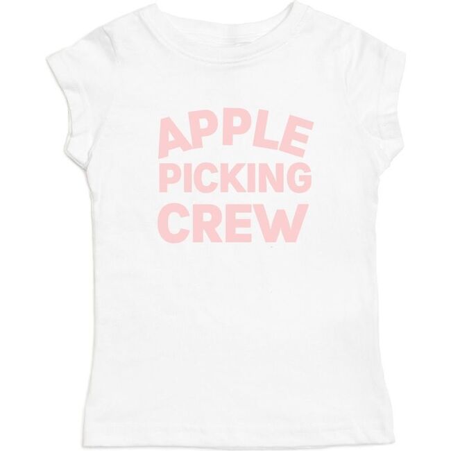 Apple Picking Crew Short Sleeve Shirt, White