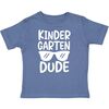 Kindergarten Dude Short Sleeve Shirt, Indigo - Shirts - 1 - thumbnail