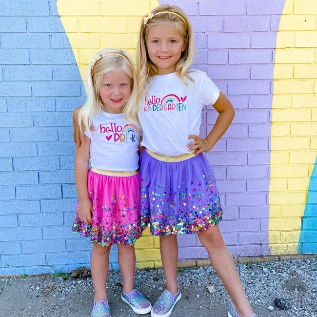 Hello Kindergarten Short Sleeve T-Shirt, White - T-Shirts - 5