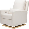 Sigi Glider Recliner with Electronic Control and USB, Cream - Nursery Chairs - 1 - thumbnail