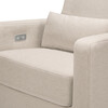 Sigi Glider Recliner with Electronic Control and USB, Beige - Nursery Chairs - 2