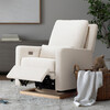 Sigi Glider Recliner with Electronic Control and USB, Cream - Nursery Chairs - 2 - thumbnail