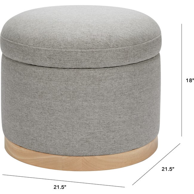 Naka Storage Ottoman, Grey - Ottomans - 4